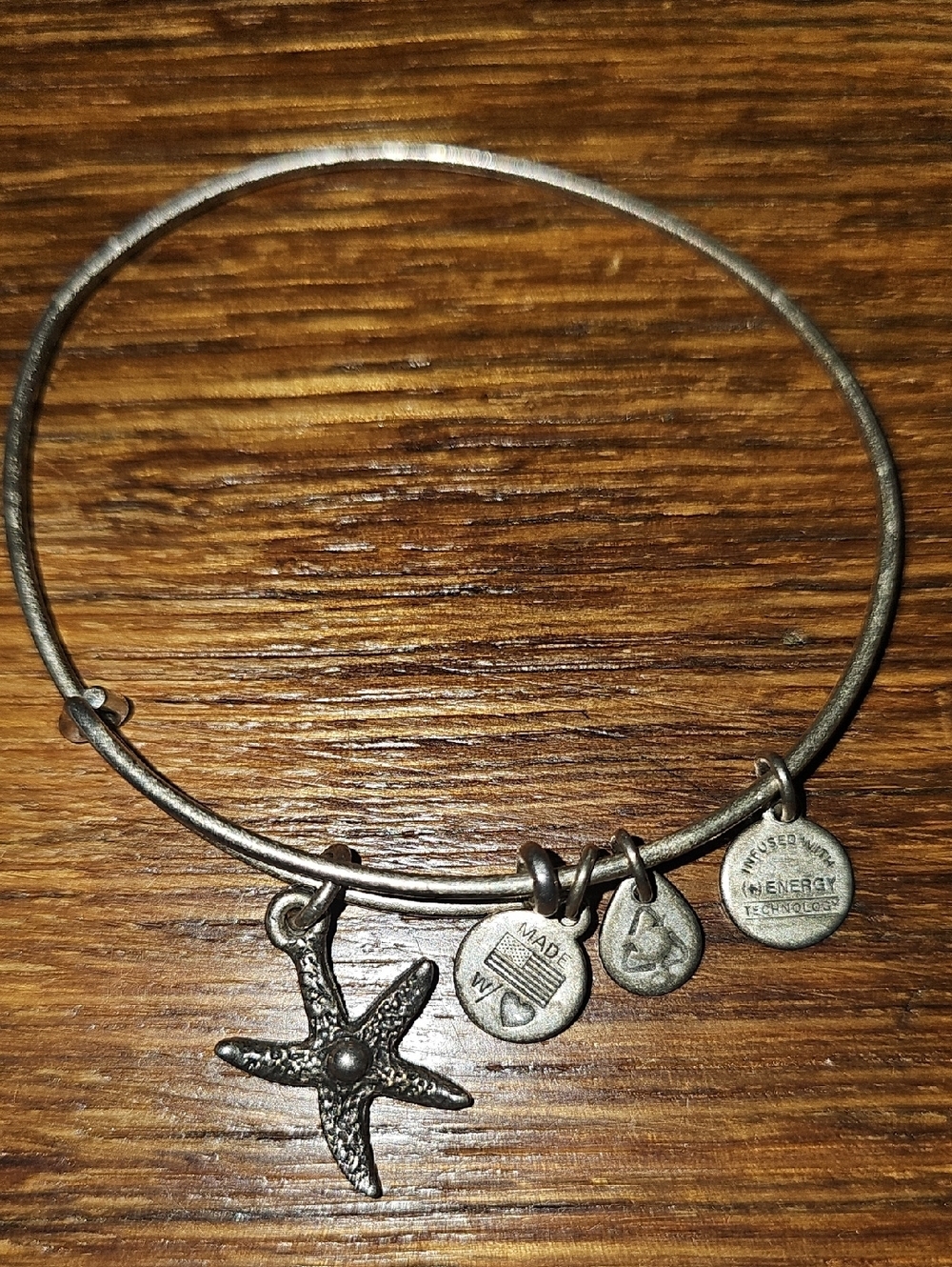 Alex and Ani Silver-Tone Starfish Charm Bracelet